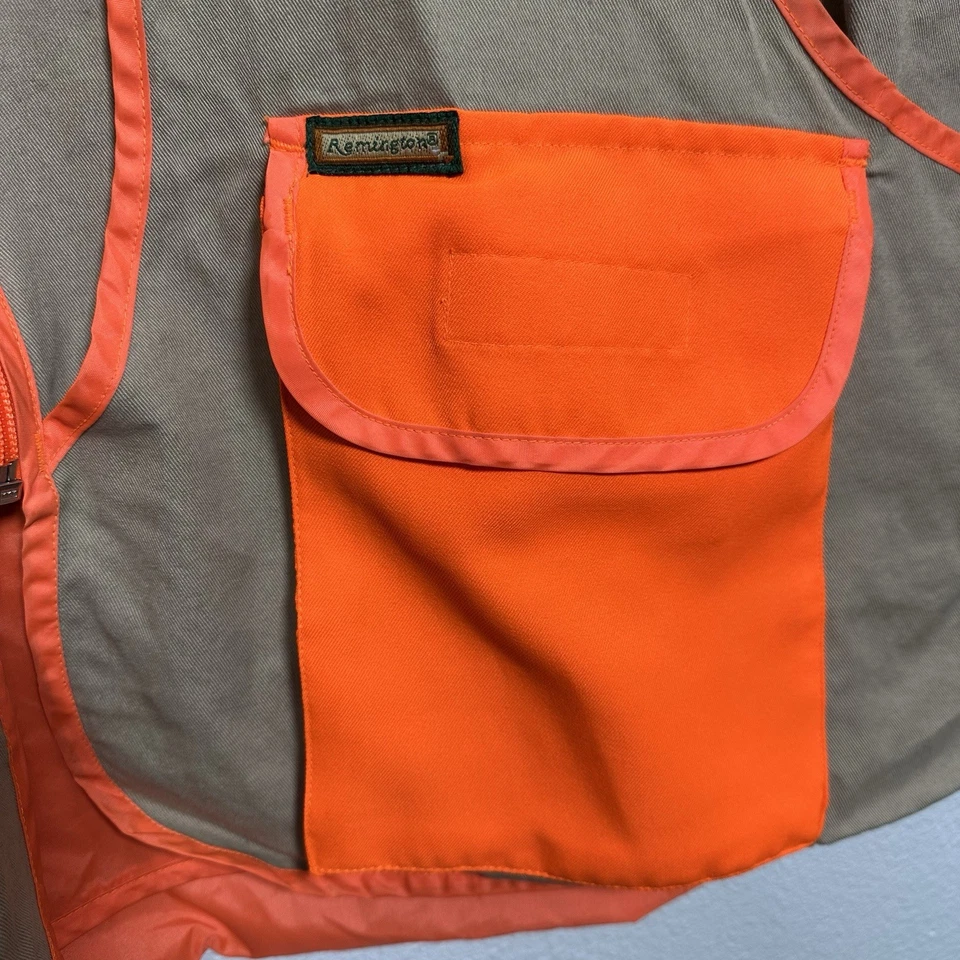 Chaleco Remington Para Hombres XXL 2XL Marrón Brillante Naranja Tiro Caza Pato Seguridad Foto 3 de 4