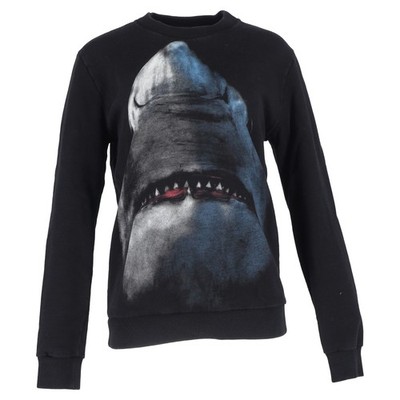 Givenchy Hai Printed Crewneck Pullover In Schwarz Baumwolle Herren Grau Gr. 46