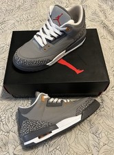 Nike Air Jordan 3 Retro Cool Grey 398614-012 GS Size 6Y Ships Now 