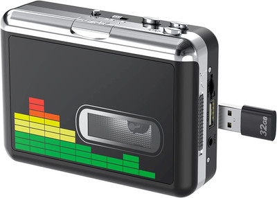 USB Cassette Player, Portable Walkman Stereo Tape to MP3 Converter, Audio Music