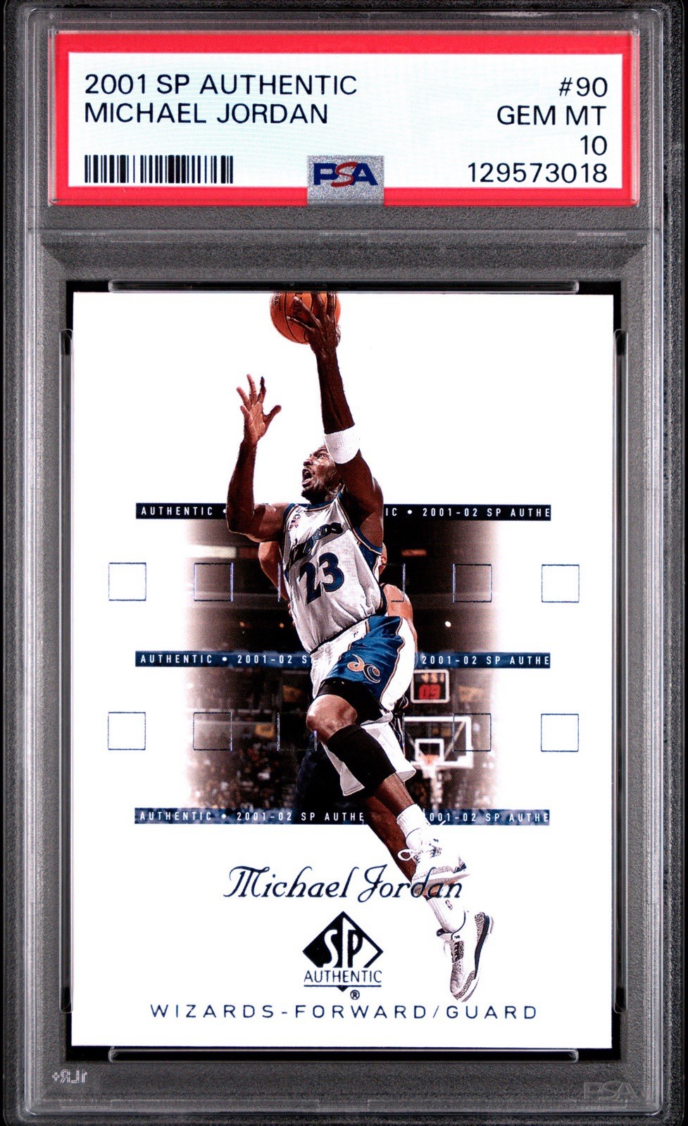 2001 SP AUTHENTIC MICHAEL JORDAN #90 PSA 10 GEM MINT