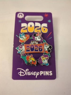 New Disney 2026 Character Spinner Pin Mickey Minnie Donald Daisy Goofy Pluto