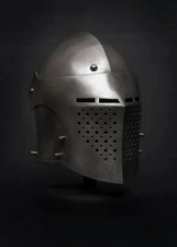 Medieval Spoleto Bascinet Helmet Combat Ready SCA Buhurt Armor