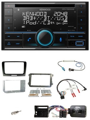 Kenwood CD 2DIN DAB USB Lenkrad Bluetooth Autoradio für Skoda Superb 2008-2015 s