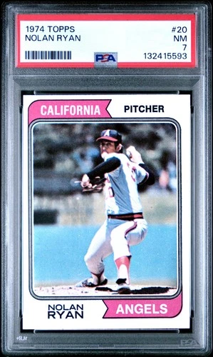 1974 Topps Nolan Ryan #20 PSA 7 NM Angels HOF