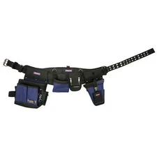 Westward 5Mzn4 Tool Belt, Tool Belt, Black, Polypropylene, 17 Pockets