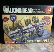 “The Walking Dead” Daryl Dixon W/Chopper & Walker 154 pcs. *New In Box