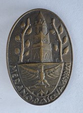 Alte Plakette (1933) „Meran. Pasqva.1933/XI.“ Italien.