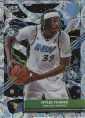 2025-26 Topps Chrome - Myles Turner #29 Red White & Blue Refractor