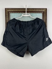 Vintage 90's Nike Challenge Court Agassi Shorts Tennis Nylon Black Mens Size M