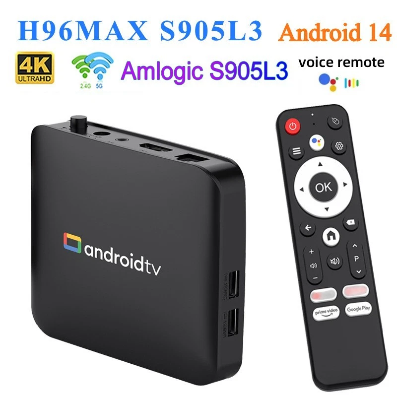 H96Max S905L3 Android 14 TV Box - Bluetooth, 5G WIFI HD Network Set-Top Box