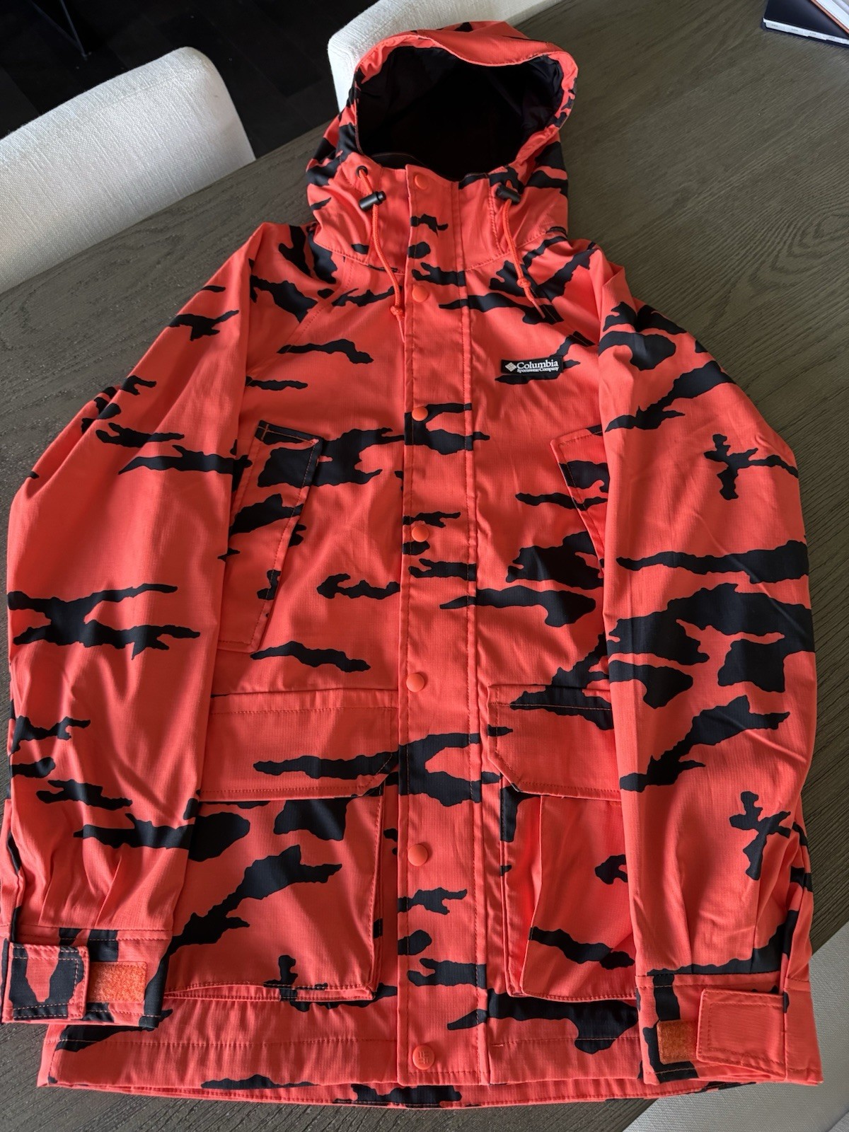 Columbia Men's Field ROC DECOY 1986 Orange Print Size XL NWOT