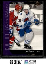 1994-95 Upper Deck Calder Candidate Peter Forsberg #528 Quebec Nordiques