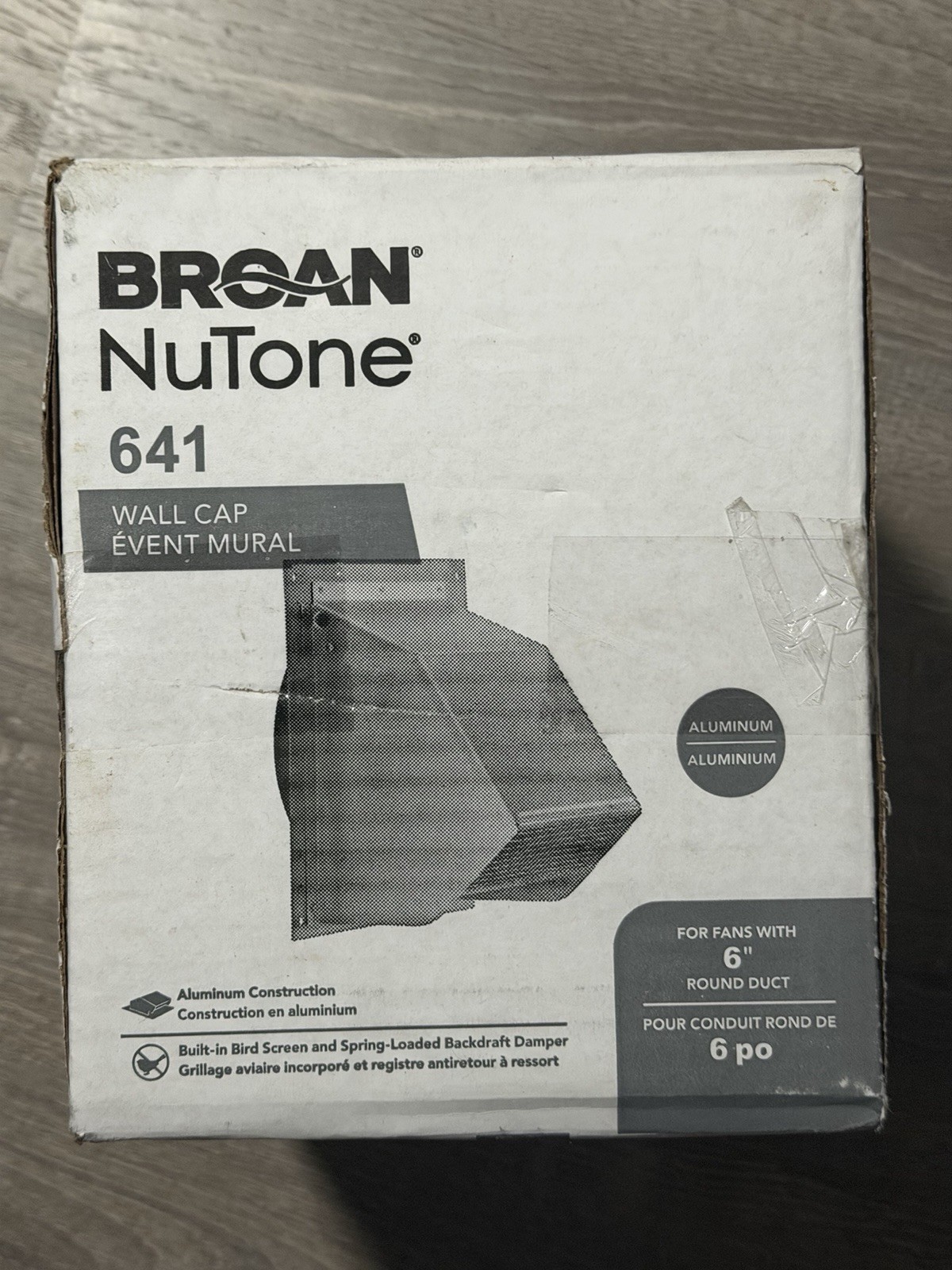 Broan 641 Aluminum 6