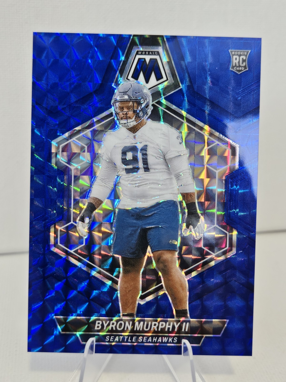 2024 Panini Mosaic - Rookies Byron Murphy II #316 Blue Mosaic Prizm /99 (RC)