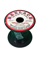 Rexlace Plastic Craft Lacing Spool Black 40 Yards Non-Toxic By Pepperell Crafts
