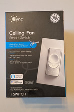 GE Cync Ceiling Fan Smart Switch Wi-Fi Alexa Google 4 Speed Setting White 
