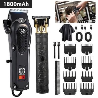 Cordless Electric Hair Cutting Machine Hair Clipper Portable Shaver Trimmer Set