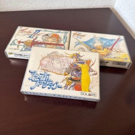 Complete Japanese Final Fantasy I II III 1 2 3 Nintendo Famicom NES NTSC-J Mint