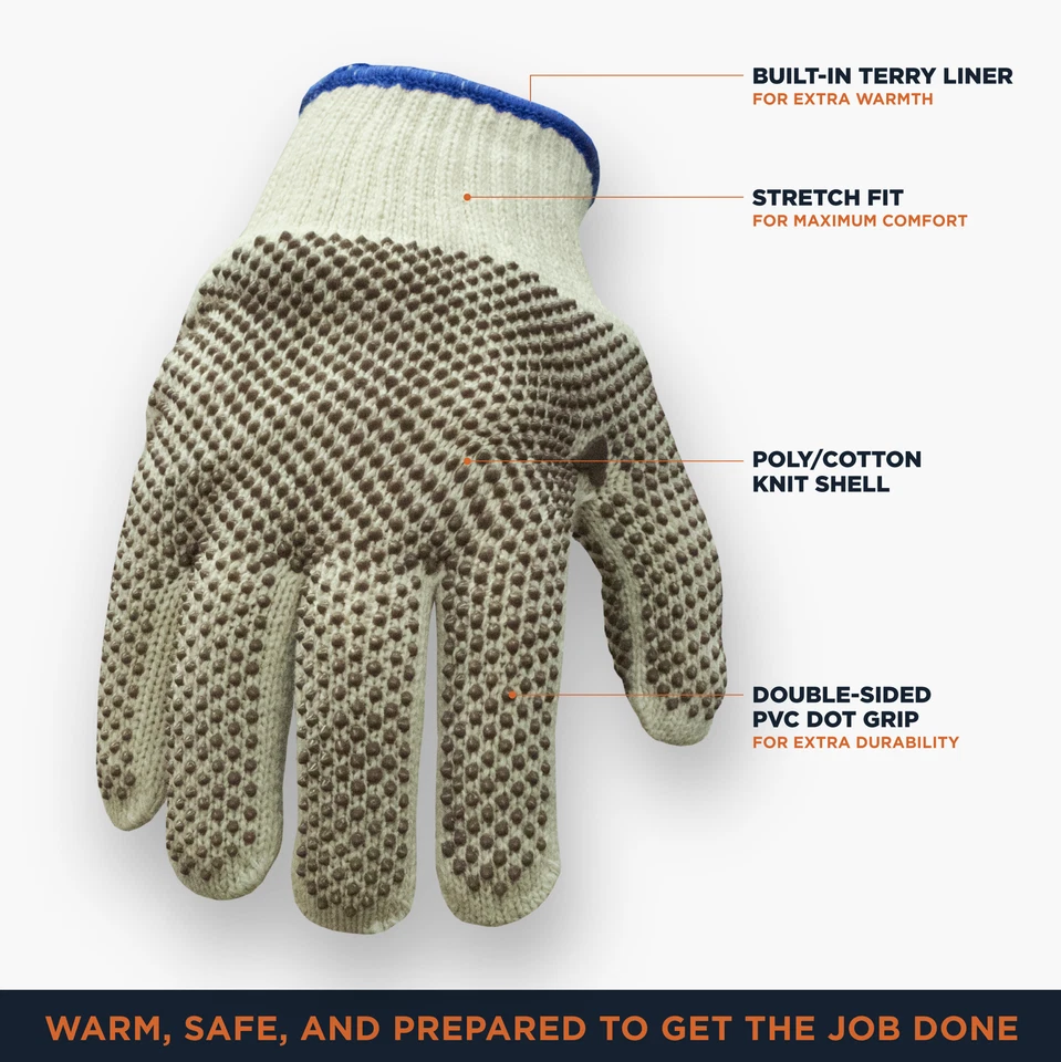 RefrigiWear Luvas de Aperto de Ponto Pesado de Camada Dupla - Luvas de Trabalho Isoladas, - Imagem 2 de 4