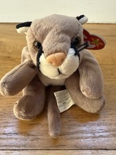 Ty Beanie Babies Canyon The Cougar with Tags Retired With Protector