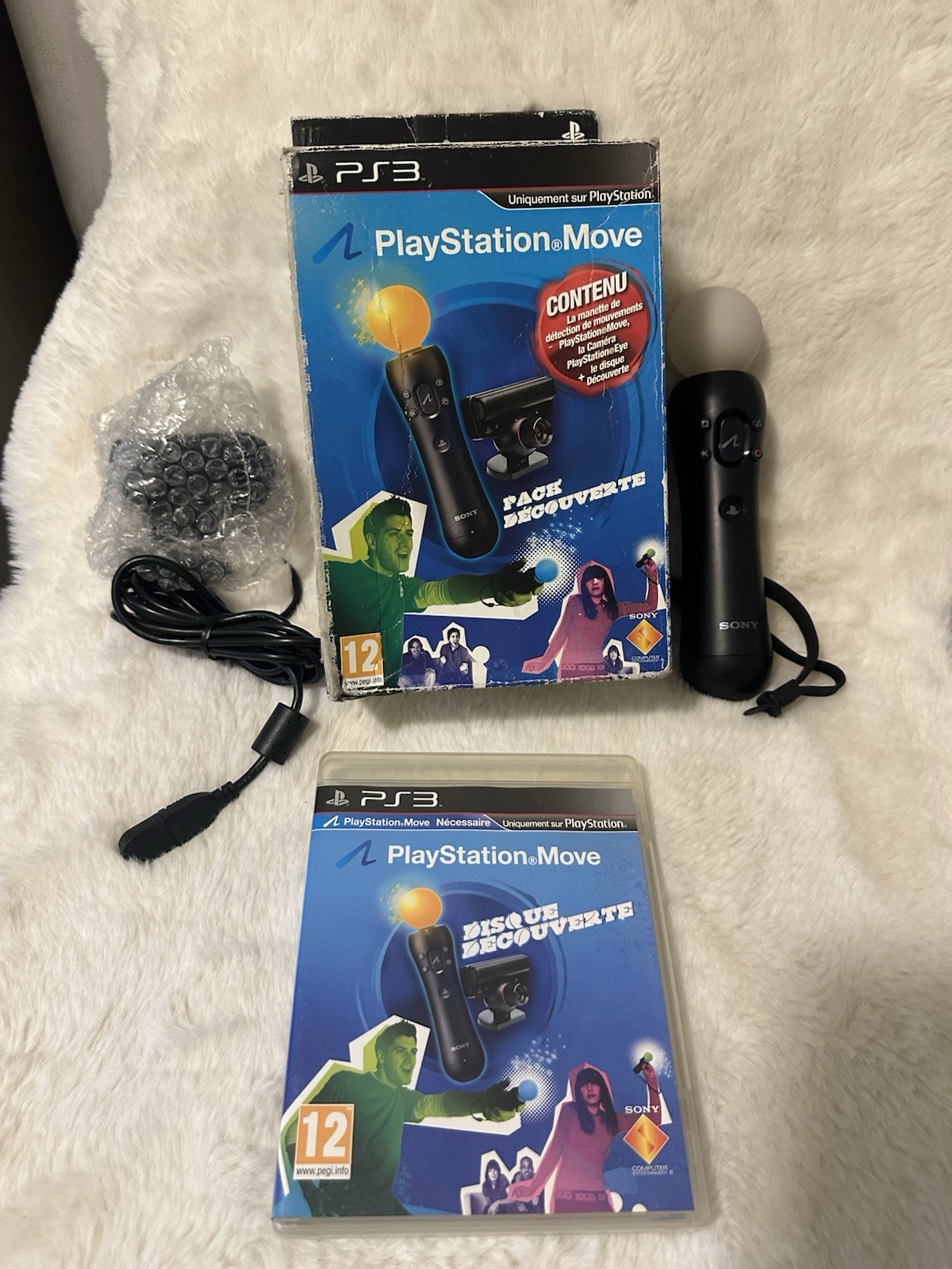 Sony PlayStation Move – Pack Découverte PS3 – Manette + PS Eye + Disque – CHI