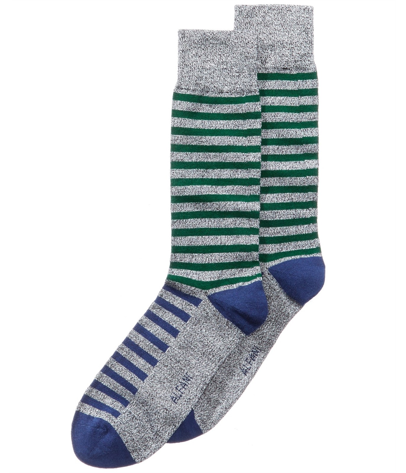 Мужские полосатые носки средней плотности Alfani зеленые 10-13 3690₽