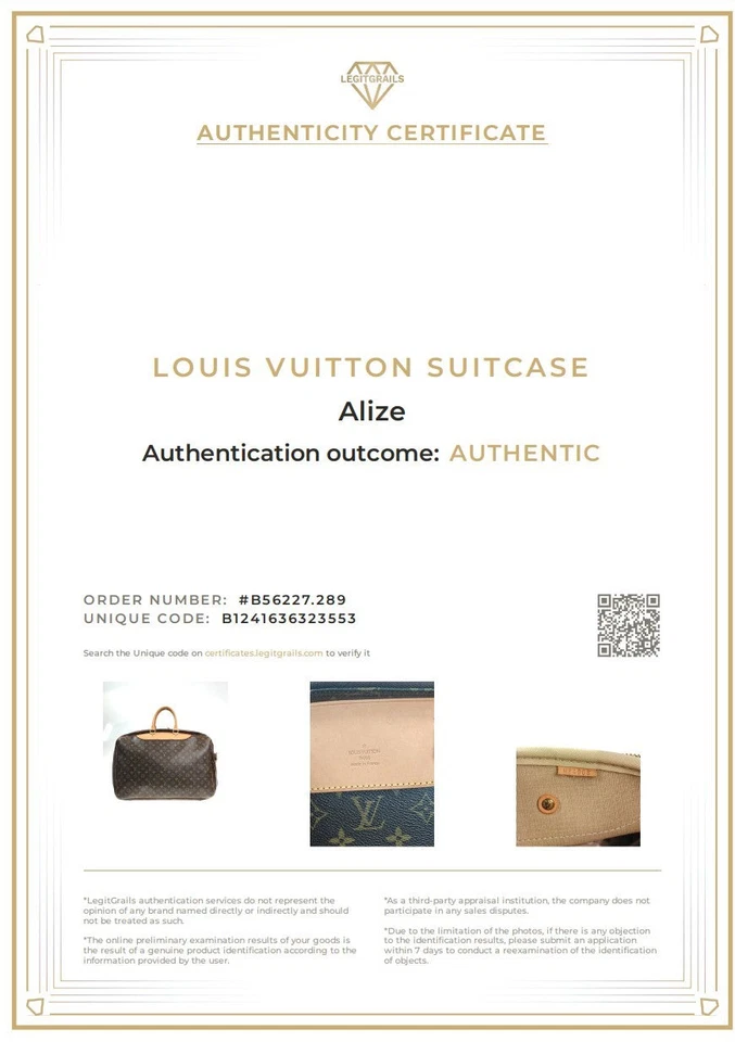 LOUIS VUITTON Koffer Alize Monogram Canvas Handgepäck - Bild 2 von 4