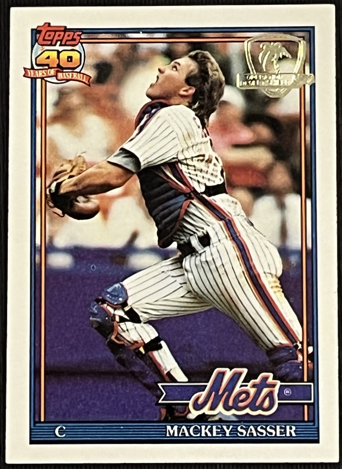 1991 Topps Operation Desert Shield #382 Mackey Sasser New York Mets NRMT