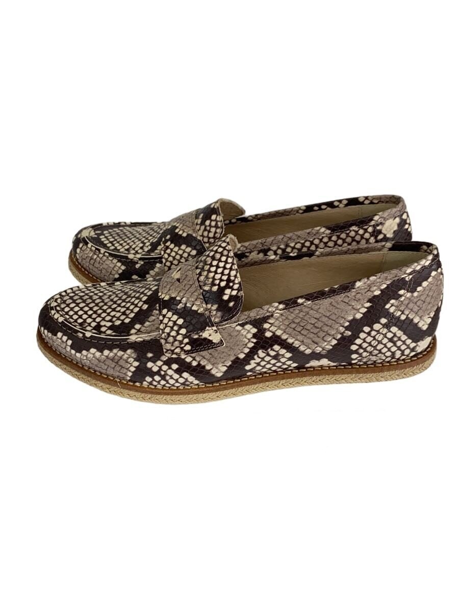 Calzados Bontre Python Pattern Platform Loafers 3… - image 1