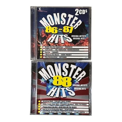 Monster Hits 86-87 2CD + Monster Hits 88 Compilation Bundle Original Artists