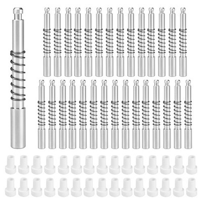 30 Pack Window Screen Plunger Latches 5/32'' x 1-1/2'', Plunger Retainer Pins f