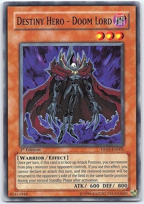 Destiny Hero - Doom Lord 1st Edition Duelist Pack 5: Aster Phoenix DP05-EN001 LP