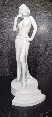 Marilyn Monroe Statuette 240+mm Figur Statuette Modell weiß oder marmorfarben