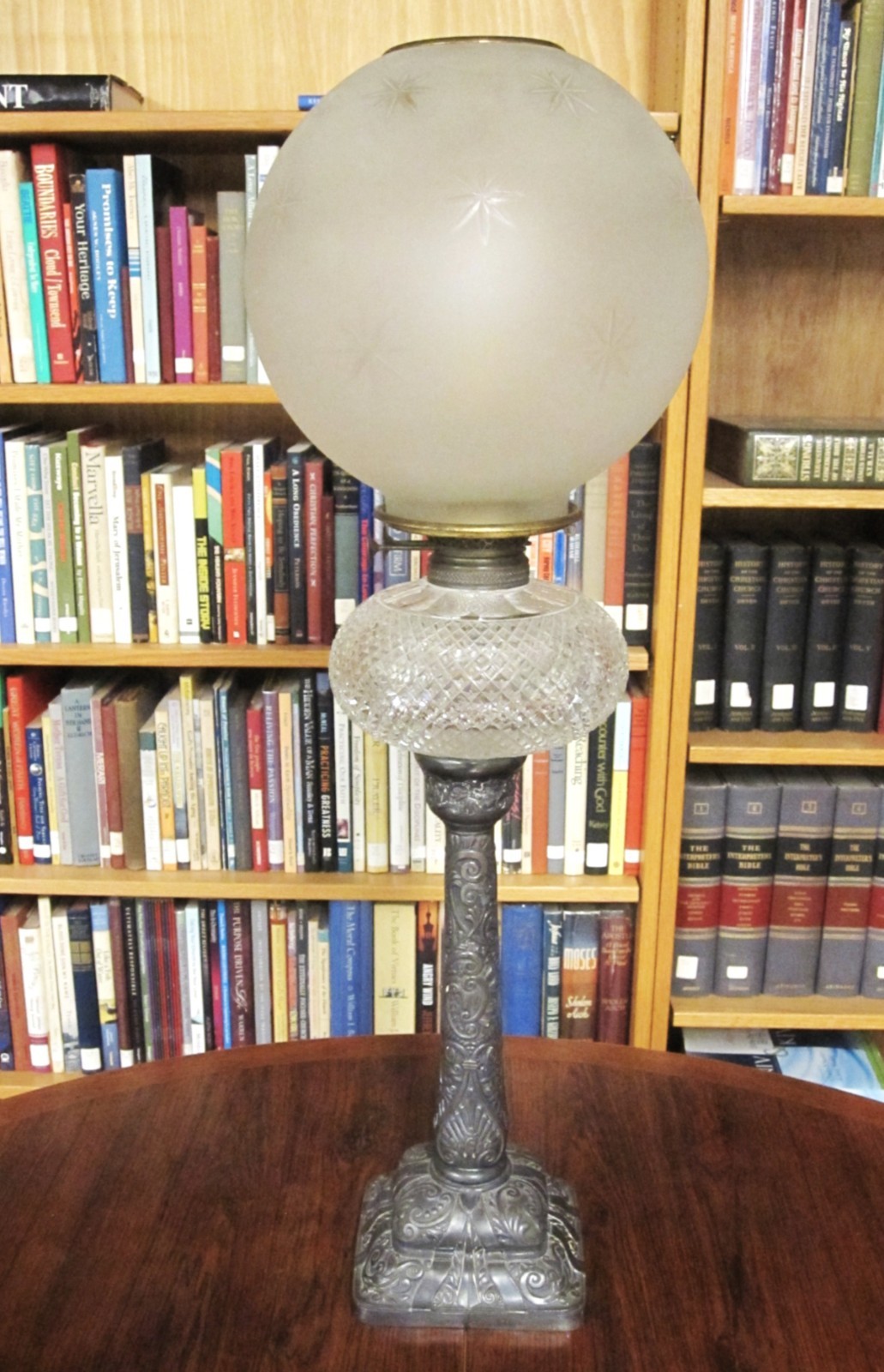 Victorian Banquet Lamp  ca. 1880  Pairpoint Mfg Co. New Bedford, MA - Excellent!