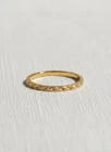 Handmade 14K Yellow Gold Stacking Rings Set, Geometric Ring Jewelry All Size