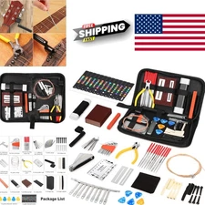 Guitar Repair Kit 72 Pieces Includes Tools for Stringed Instruments Maintenance