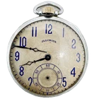 Antique 13s 1919 Illinois 21 Jewel Mechanical Pocket Watch 538 Chrome USA