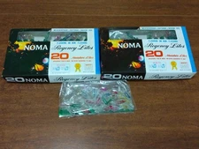 Vtg NOMA Multicolor Miniature Christmas Lights With Decorative Plastic Casings