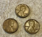 1937 P D S Lincoln Wheat Penny 3 coin Set FREE SHIPPING.  Nice Coins