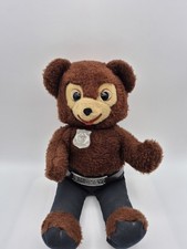 Vintage Smokey the Bear Ranger 15" Plush Stuffed Animal Knickerbocker