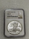 2008 Silver Eagle  NGC MS 69 Brown Label ~ PRISTINE ~ NO SPOTS (096)