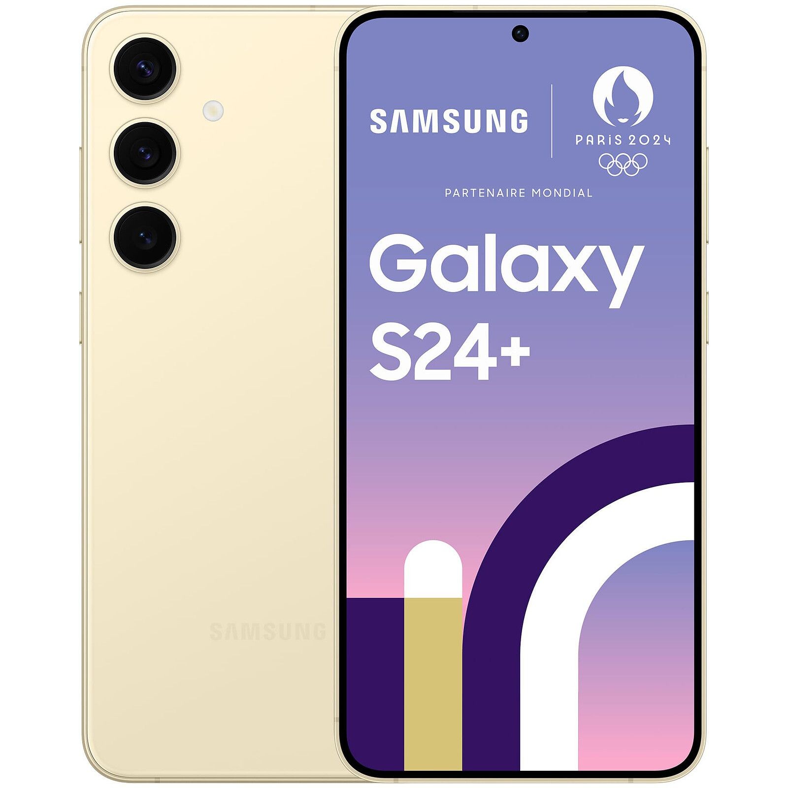SAMSUNG Galaxy S24+ 5G 256 Go Crème Reconditionné Très bon état