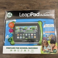 LeapFrog LeapPad Academy 7" Tablet Kids’ Learning Toy 16GB Green new damaged box