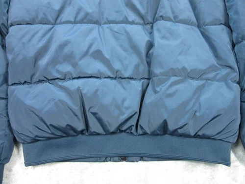 Zara Man Mens Size XL Jacket Full Zip Blue Lined w/ Packable Hood Polyester image 16