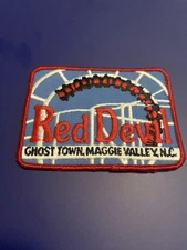 VTG RED DEVIL Ghost Town Maggie Valley NC Sew On Patch