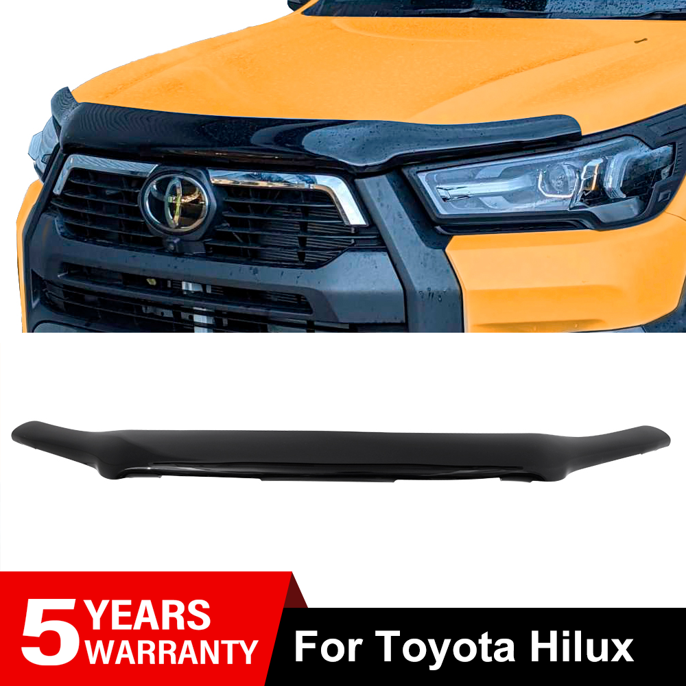 For Toyota Hilux 2021-2025 Hood Bonnet Guard Stone Insect Wind Deflector Acrylic