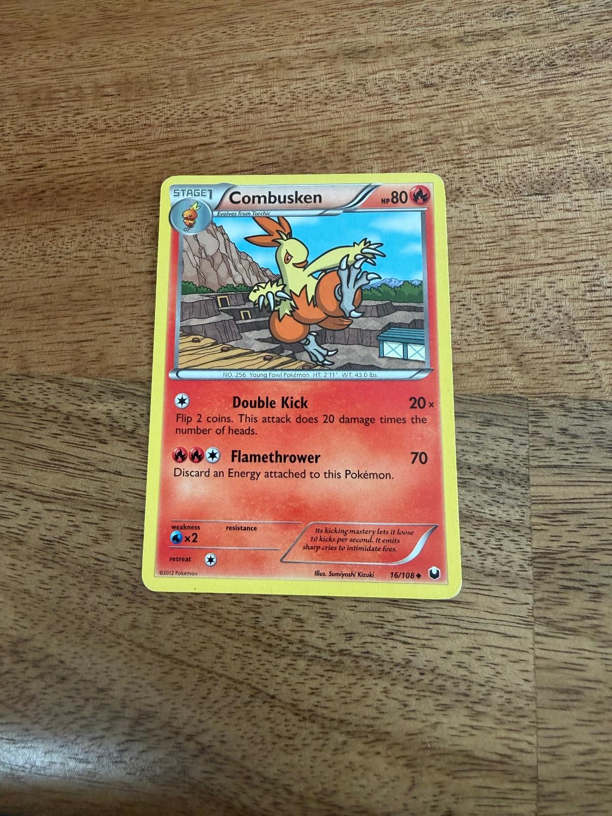 Combusken 16/108 Uncommon Dark Explorers Pokemon LP