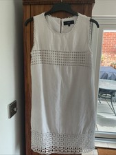 NEXT  White 100% Linen Shift Dress