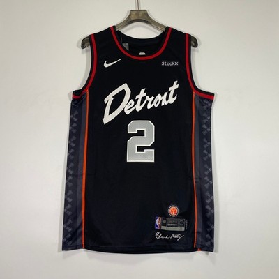 Cade Cunningham #2 Crew Neck Stitched Jersey Black